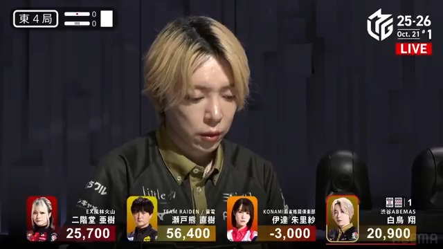 #Mリーグ 2025-26試合ダイジェスト📹 東4局、白鳥翔 選手の親跳満ツモ! トップ目瀬戸熊選手を追いたい白鳥選手 道中から三暗刻を目指して手を進め スムーズにツモれば三暗刻のリーチにたどり着く! そして鮮やかに一発ツモ! 6000オールのアガリで追撃開始! 👇動画タップで今すぐ無料視聴