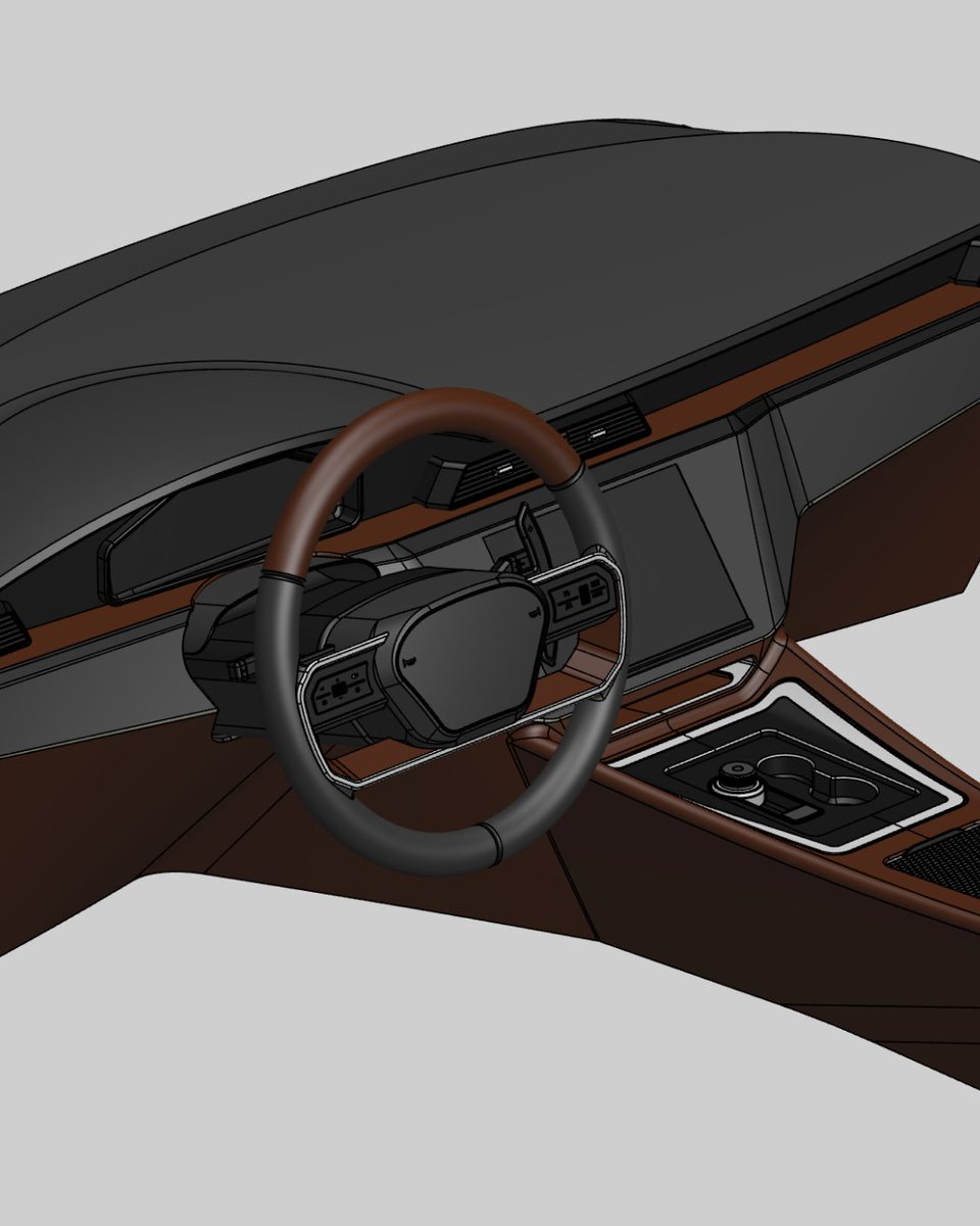 Design automotive components and instantly visualize them in photorealistic context. The workflow used to be: ❎ model in CAD → export → rendering software → wait. ✅ Now it's just model and prompt. Try Generative render now and show us your results. #Shapr3D #GenerativeRender