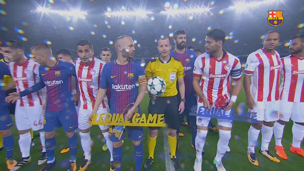📅 2017/2018 FC Barcelona 3-1 Olympiacos #ucl