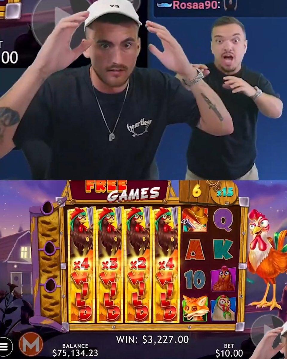 💰 Stake tip for 3 who Like, Comment, Follow Us & Retweet! Drop your Stake usernames below! 👇 Watch as they hit a new record win on this slot! 🤯 🐓