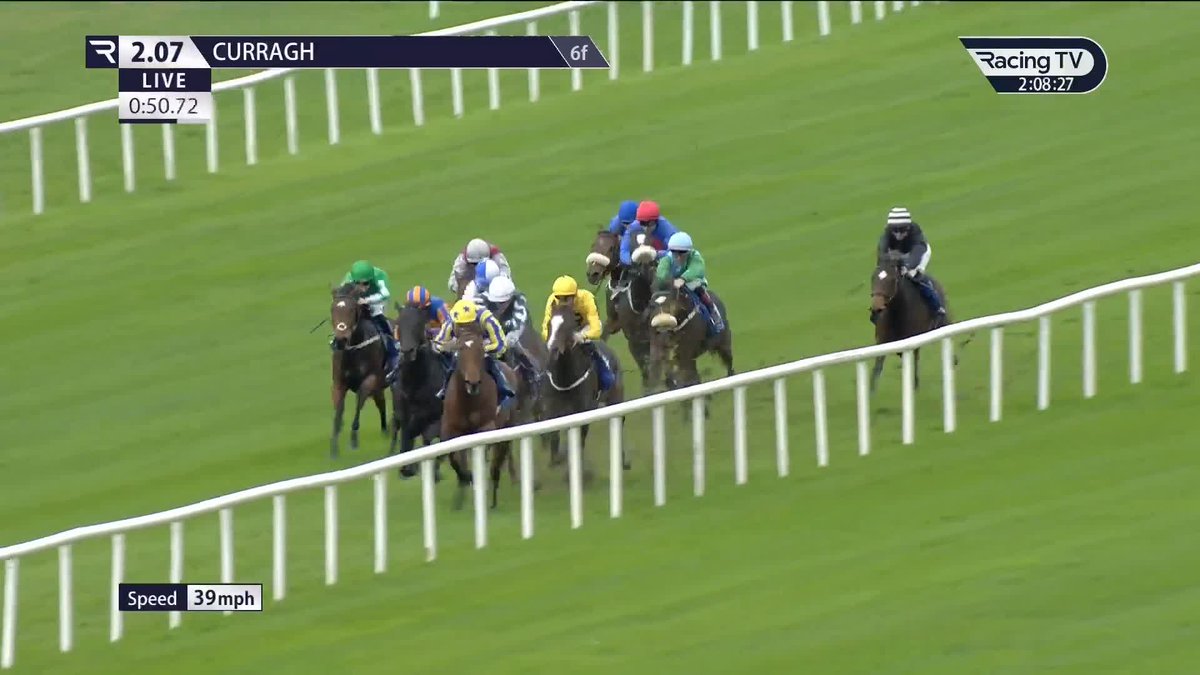 Drama! Trojan Warrior (Wootton Bassett) is from the family of Misty For Me and rallies for an unlikely debut success for Wayne Lordan and Ballydoyle Racing The Curragh Racecourse