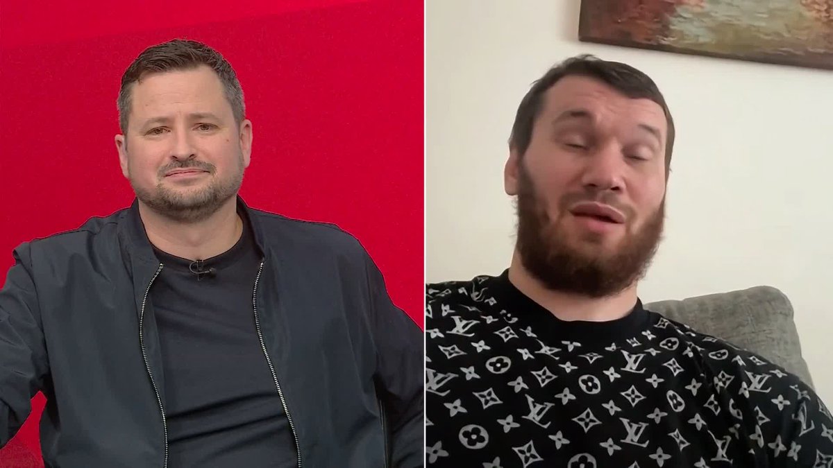 "He has a chin that is not normal" 🙌 Nothing but respect from Arslanbek Makhmudov for Dave Allen 🤝