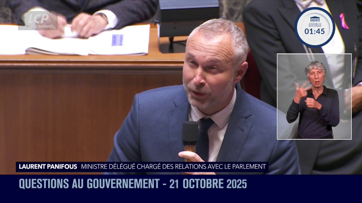 Fin de vie : "Il n'y a aucun blocage", assure le ministre Laurent Panifous, qui indique que "les deux textes seront bien inscrits au plus vite" après les débats budgétaires. "L'objectif est que la fin de la navette se déroule avant l'été 2026", ajoute-t-il. #DirectAN #QAG