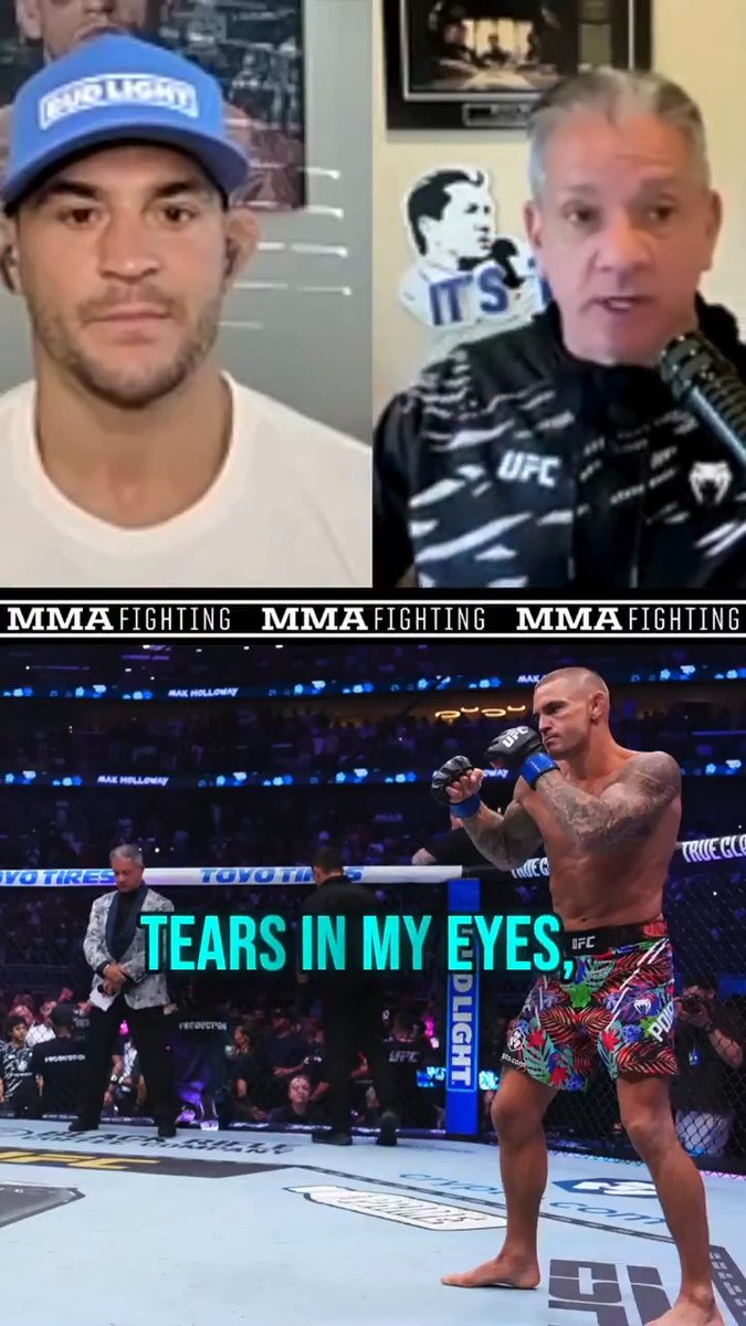 .@BruceBuffer shares with The Diamond what it was like to announce him for the final time in the #UFC octagon. (Via Mike Heck)
