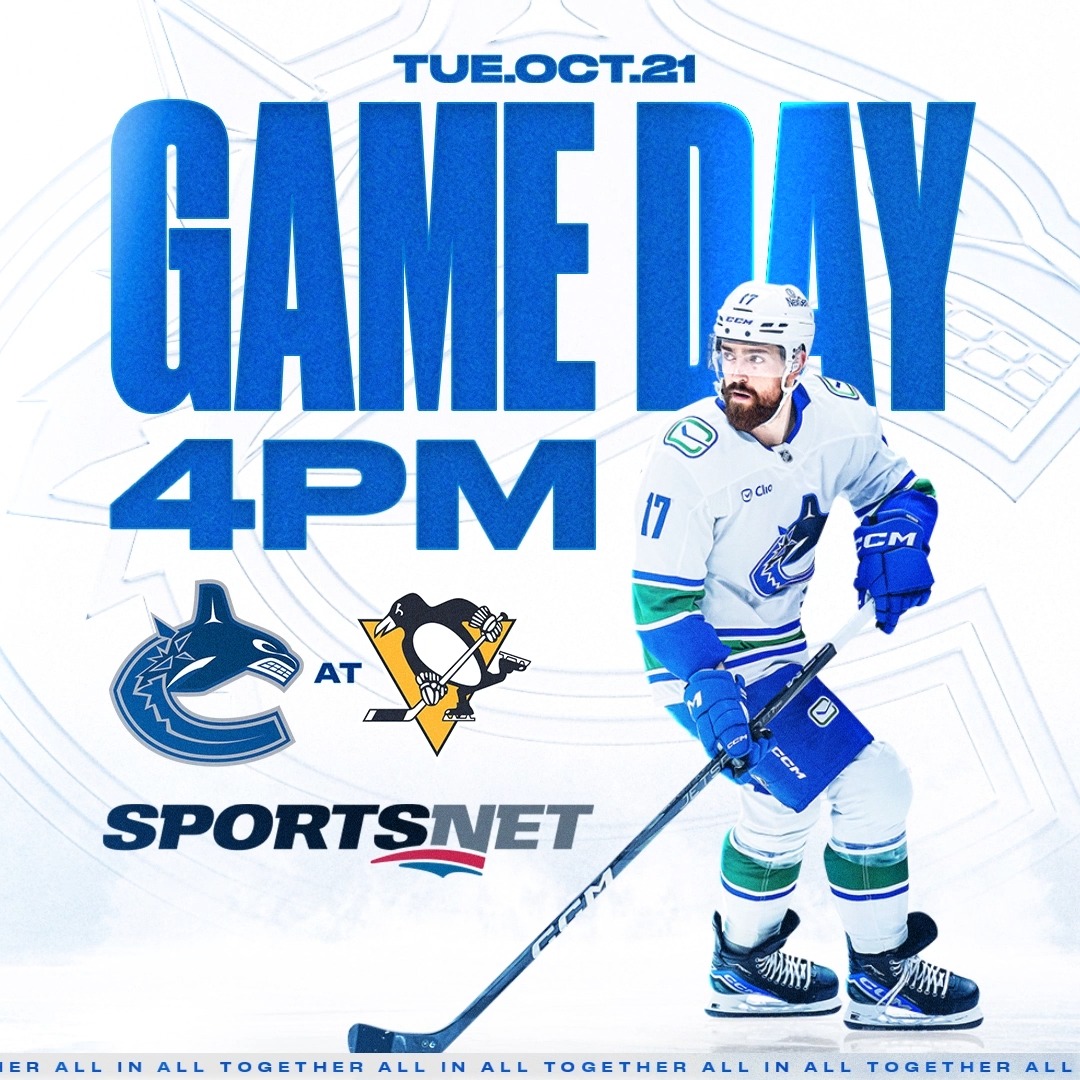 Tuesday tilt in Pittsburgh! 🐧 🆚 Pittsburgh Penguins ⏰ 4:00 PM PT 📍 Pittsburgh, PA 📺 Sportsnet 📻 Sportsnet 650 GAME NOTES |