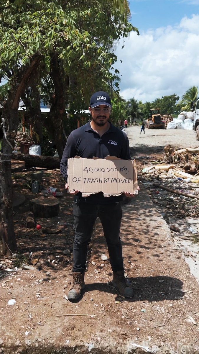 40,000,000 kg of trash are no longer polluting our rivers and oceans.