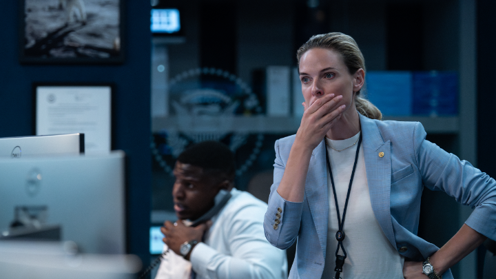 In Academy Award winner Kathryn Bigelow's A HOUSE OF DYNAMITE, Rebecca Ferguson is "on the top of her game, offering a raw, vulnerable performance." Now playing in select theaters and on Netflix October 24.