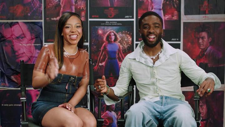 you can't spell America without Erica 🗣️🗣️🗣️ our fave on screen sibling duo Caleb and Priah go head to head in a game of Stranger Things: Sibling Rivalry