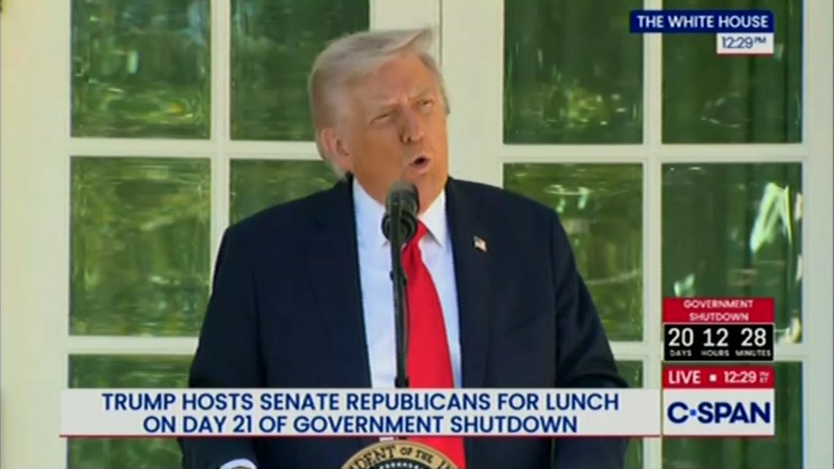 Trump: It used to be a swimming pool on the other side of the wall. That was the swimming pool where Jackie would say, 'I hear women inside.' This is a part of a movie. And the Secret Service said, 'no, ma'am, there's no women inside, ma'am.' But I hear women inside, no ma'am, you have to move along, ma'am. So that was the famous swimming pool.