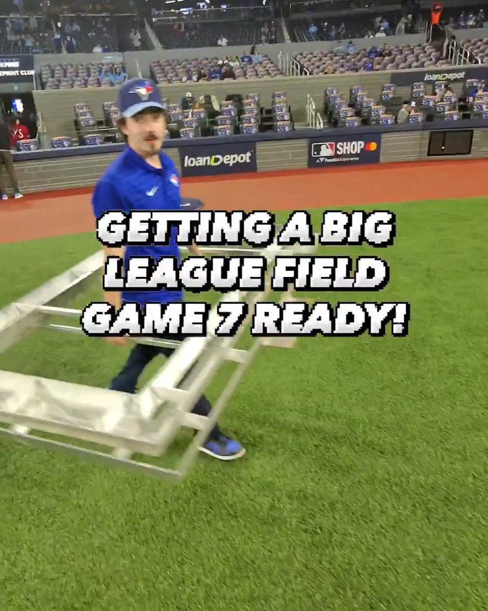 POV: Getting the field ready for Game 7 🤩