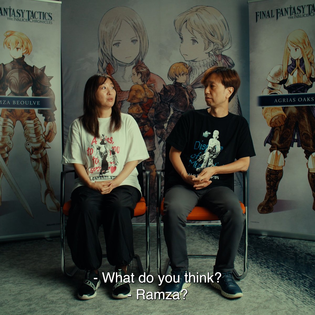 Final Fantasy Tactics - The Ivalice Chronicles director Kazutoyo Maehiro and co-director Ayako Yokoyama finish the Q&A by telling us about their favorite characters, where else Ramza would fit into the Final Fantasy universe, and their ideal Chocobo color: