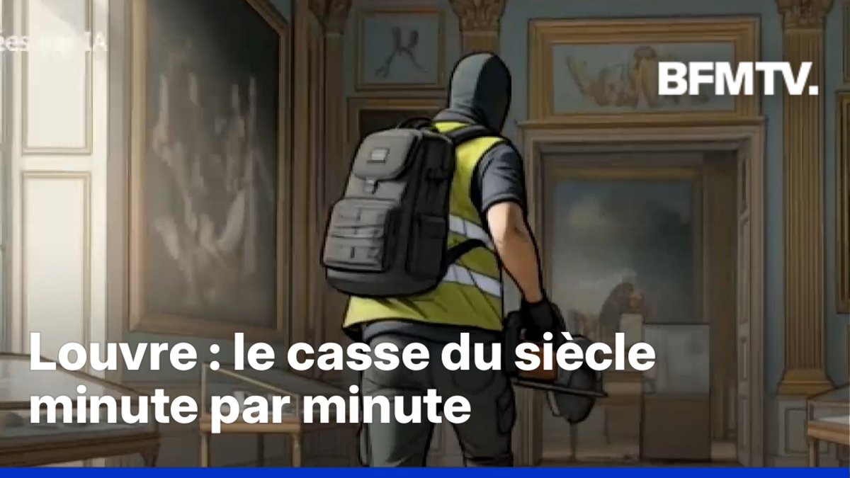 Nos équipes Ligne Rouge ont pu reconstituer le braquage du Louvre minute par minute grâce à des images générées par intelligence artificielle ➡ Retour sur le cambriolage au Louvre de ce dimanche 19 octobre #LigneRouge