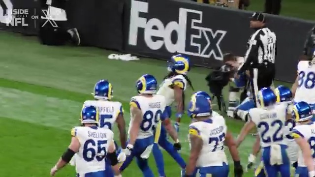 The Los Angeles Rams couldn't stop hitting Cristiano Ronaldo's "SIUUUU" celebration in London 🔥 NFL UK & Ireland Inside the NFL Week 7 Mic'd Up on X