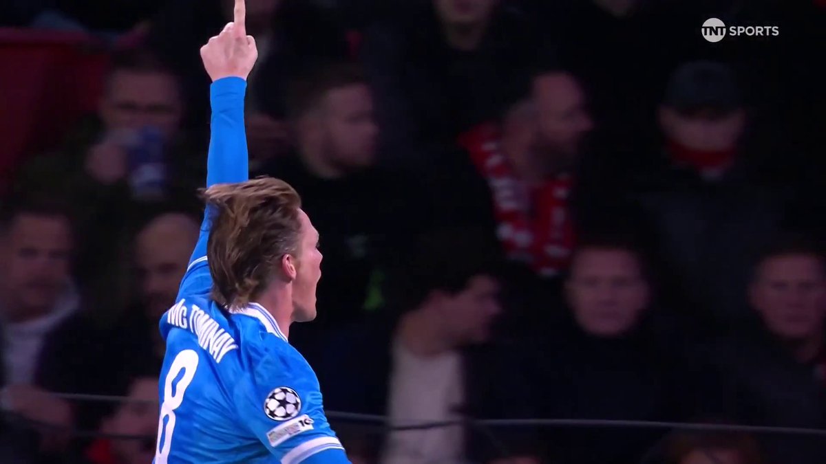 Scott McTominay has his first Champions League goal for Napoli! 📺 TNT Sports &amp; discovery+ UK