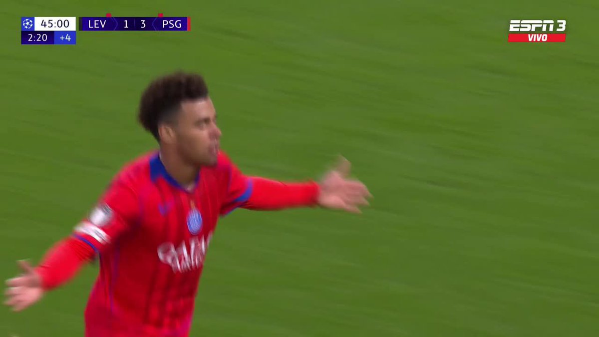 🤯🇫🇷 DOBLETE DE DOUÉ Y PSG GOLEA ¡4-1! AL BAYER LEVERKUSEN EN EL PRIMER TIEMPO. Hicieron TRES GOLES en 7 MINUTOS, brutal. 🥶