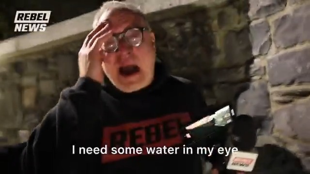 Chaos in Dublin! Rebel News publisher @EzraLevant and videographer Lincoln Jay are pepper sprayed along with others in the crowd at a protest against mass migration at the Citywest Hotel.