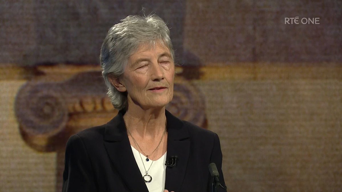 Asked about her past comments on Europe and the US, Catherine Connolly said she would “speak truth to power” as President and opposes “increased militarisation” in Europe. RTÉ News | #rtept