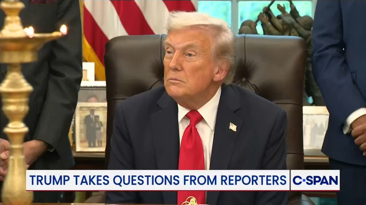 .President Donald J. Trump on when he'll meet with Democrat leaders: “I would like to meet with both of them, but I set one little caveat, I will only meet if they let the country open." Q: "To be clear, you won't meet with them until the governments open?" "The government has to be open, yeah.”