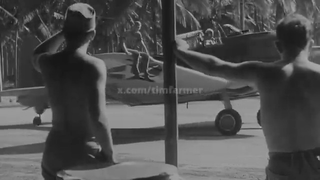 Some cool footage of the Turtle Bay Fighter Strip on Espiritu Santo in 1943 showing VMSB 241 SBD Dauntless dive bombers/scouts taxiing and VMF 214 "Blacksheep" F4U's taking off. From the looks of it seems some were able to find solitude away from the carnage at times.🤘😎