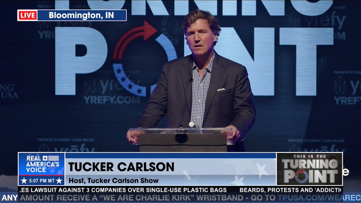 CHARLIE BROUGHT THE GOP TOGETHER “He (Charlie) could hear people who had views that weren’t precisely his, and say, you know what, I think I know what you’re saying…” Tucker Carlson comments on the way Charlie Kirk was able to bring people together. Turning Point USA