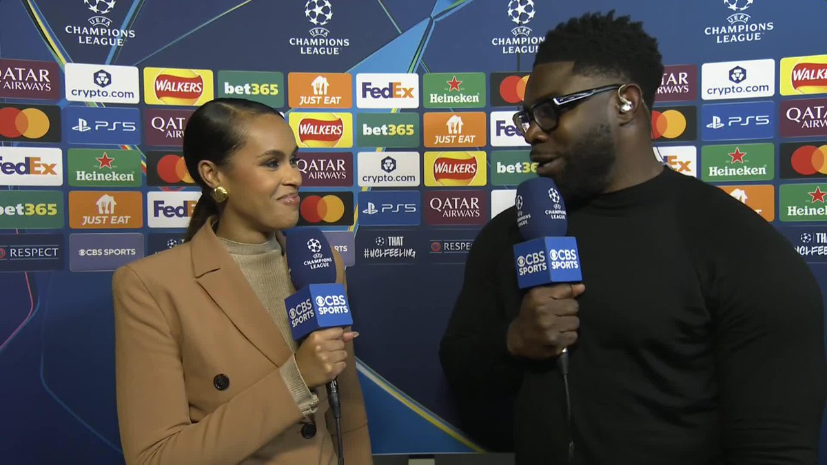 “Top of the table in the Premier League. Three out of three wins in this league phase of the Champions League.” 🔥💪 Anita Nneka Jones is fully channeling her inner Arsenal fan ❤️