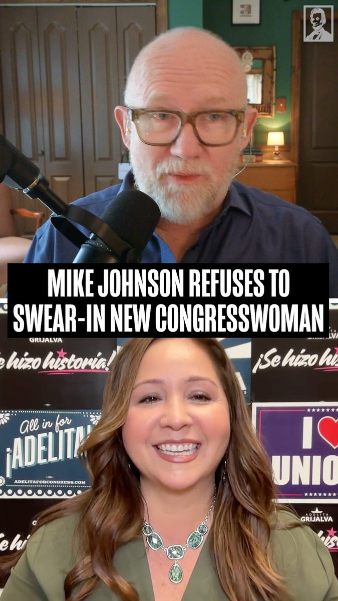 BREAKING: Arizona AG Kris Mayes has just filed a lawsuit to try to force Mike Johnson to swear in Rep-elect Adelita Grijalva. Adelita joined host Rick Wilson on today's brand-new episode of the LP Podcast. Watch now: