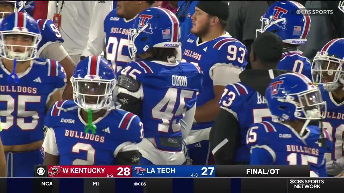 WHAT A GAME! WKU Football wins it in OT after going for 2 on a gutsy call 😱
