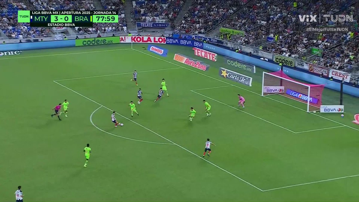 ¡Gol de Rayados! ¡Moxica anota su primer gol en el futbol profesional! 😱🔥⚽ 📲📺 ¡Los mejores partidos de la Liga MX están en VIX! 🟠 #ElMejorFutEnTUDN