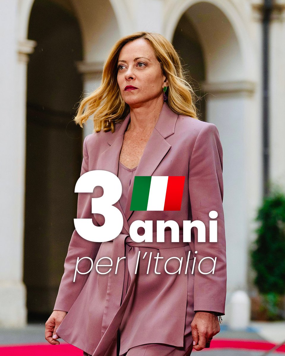 Tre anni per l’Italia. La strada è tracciata e la percorreremo fino in fondo 🇮🇹