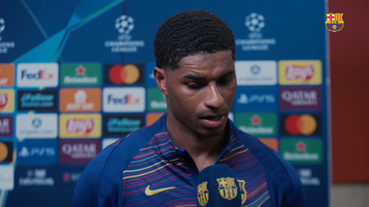 🗣 Marcus Rashford on #BarçaOlympiacos