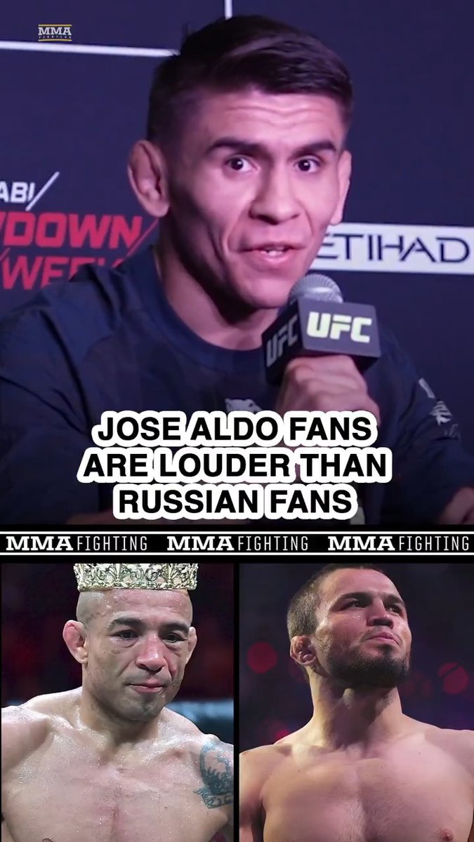 Mario Bautista admits Jose Aldo fans are "definitely" more vocal than Umar Nurmagomedov's fans ahead of #UFC321: "It's still the Aldo fans. They're still im [the comments] more than the Russian fans."