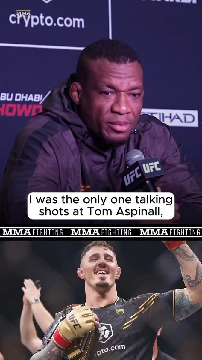 Jailton Almeida says he tried his best to get the title shot against Tom Aspinall at #UFC321: "I was the only one taking shots at Tom Aspinall. … No one else wanted the fight."