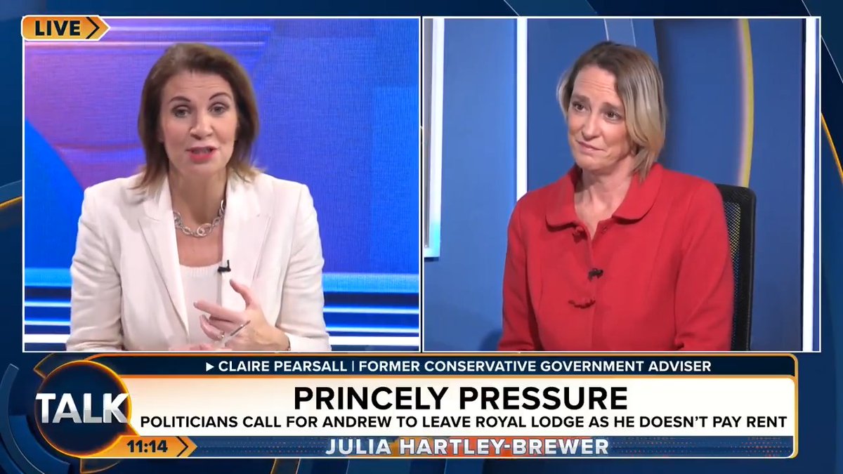 "He is a wrong'un. He's not honourable. The Royal Family don't want him, and we certainly don't want to pay for him." Public pressure is mounting to evict Prince Andrew from his rent-free, 30-room Royal Lodge. Julia Hartley-Brewer