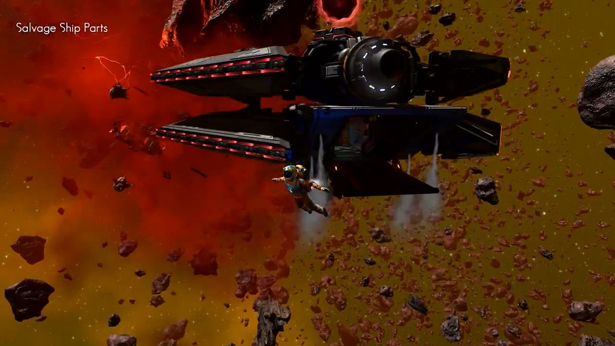 Explore the new No Man's Sky Breach update today Uncover the spooky mystery of the lost Fireship Arcadia: