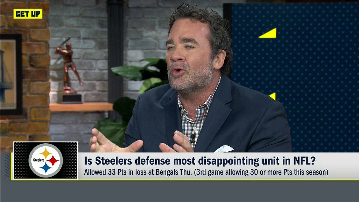 "Not maybe, they definitely are." Jeff Saturday believes the Steelers' defense is the worst in the NFL 👀