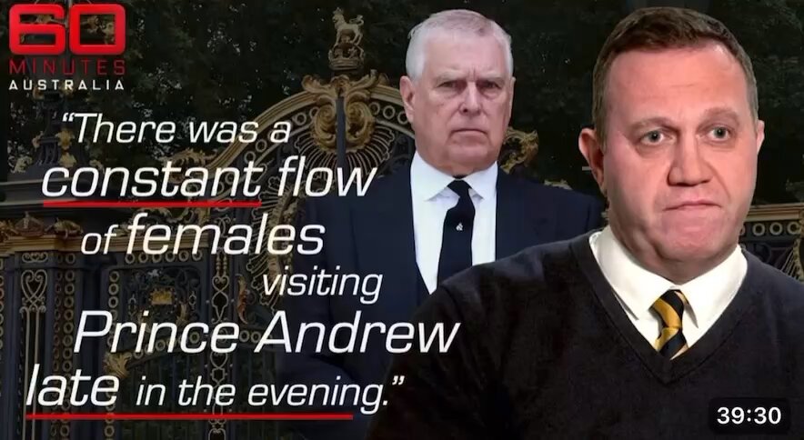 <In this 2022 interview with 60 Minutes, Paul Page shared his experience dealing with the outrageous antics of Prince Andrew, when he worked as a security guard for the Royal Family> Prince Andrew &amp; Prince Harry are cut from the same cloth