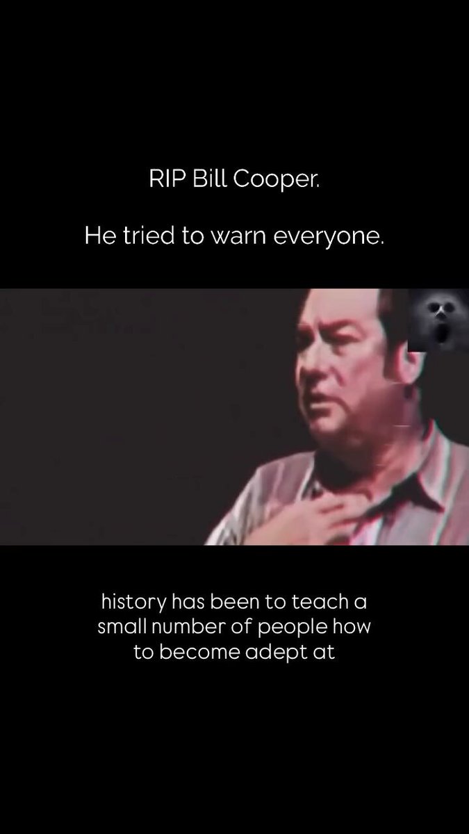 Bill Cooper tried to warn everyone 🤔.