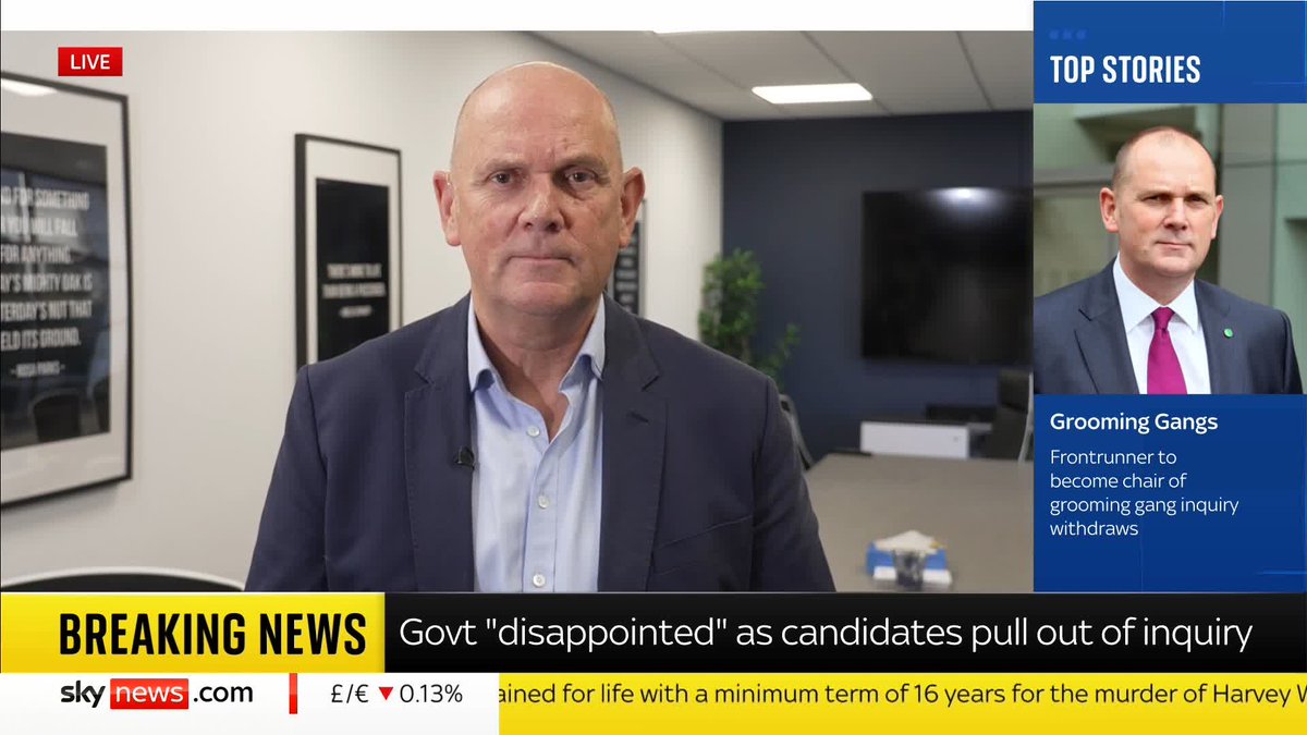 Jim Gamble, who has withdrawn as the frontrunner to become chair of the grooming gang inquiry, has blamed "political opportunism and point-scoring". He told JayneSeckerSky a lot of people have their "own vested interests". 📺 Sky 501 and YouTube