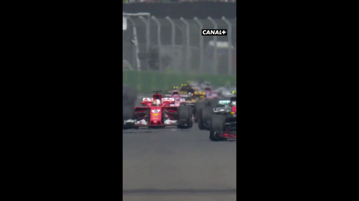 Départ compliqué pour Vettel et Hamilton au Grand Prix du Mexique 2017 😬 📺 Le Grand Prix du Mexique sera disponible gratuitement sur l’application CANAL+ #F1 #MexicoGP