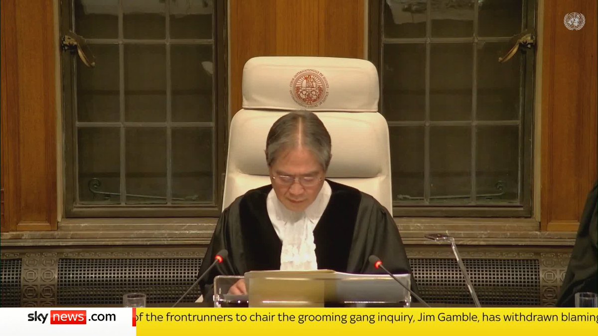 The International Court of Justice has said Israel has an obligation to ensure the basic needs of civilians in Gaza are met. It also said Israel has not shown that a significant part of UNRWA are Hamas members. Sky's Adam Parsons reports.