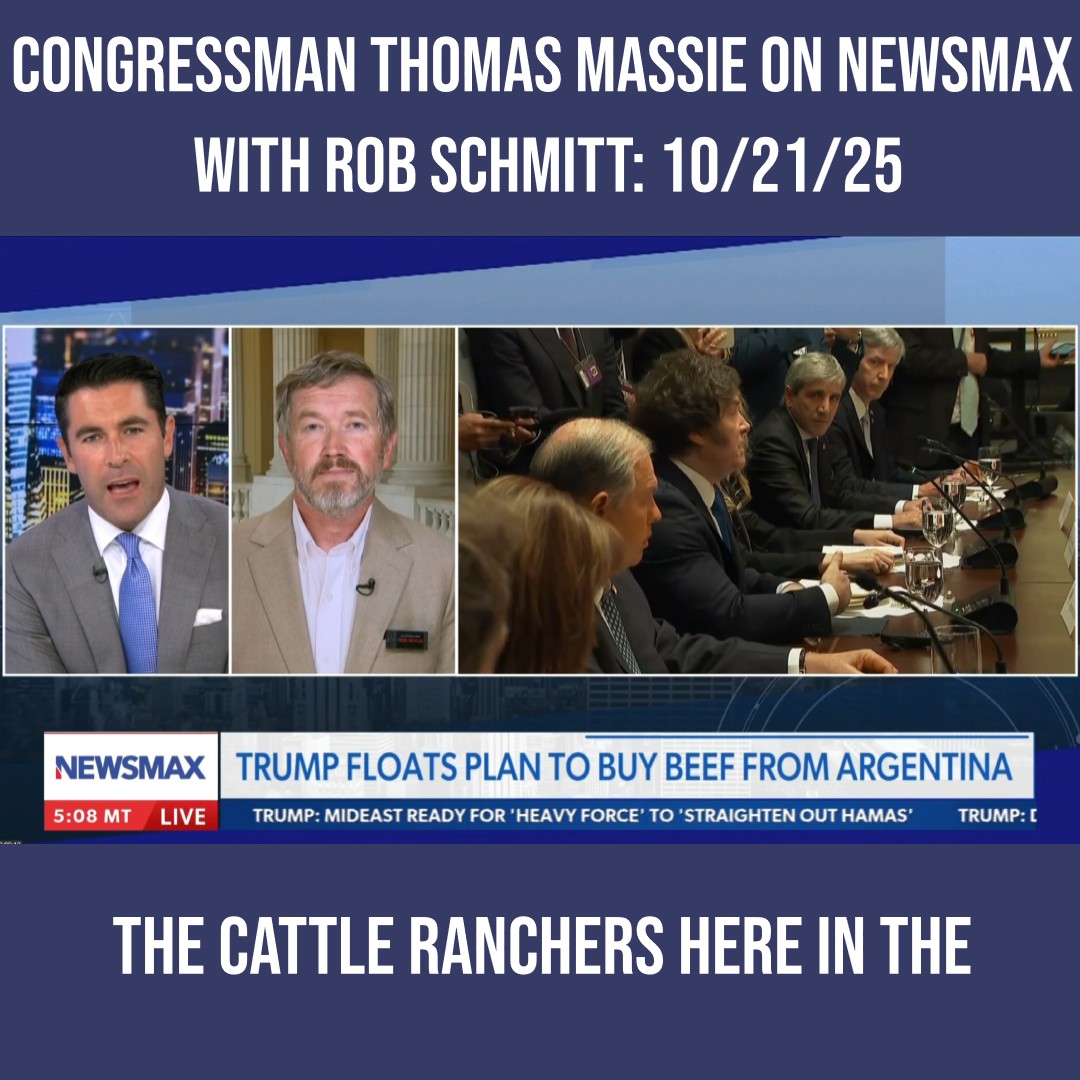 Last night, Rob Schmitt &amp; I discussed the President’s proposal to purchase more beef from Argentina. The America First solution to rising beef prices is my bill, the PRIME Act. It would empower 🇺🇸 farmers to sell 🥩 directly to consumers without 🌏 corporate middlemen.