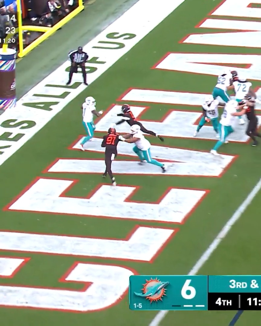3 INTs. Only 6 points allowed. The Cleveland Browns defense was dominant in Week 7. Progressive