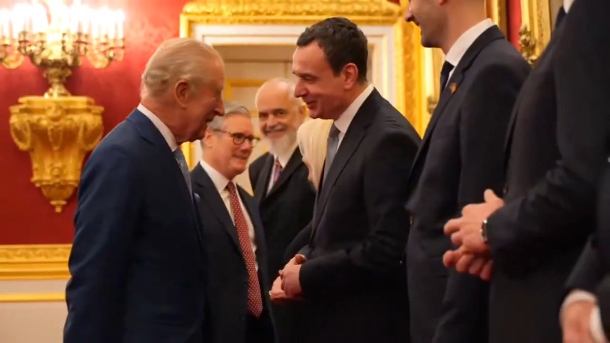 King Charles and Kosovo PM Kurti hit it off during the royal reception for leaders of Western Balkans countries at St. James's Palace. The UK has consistently been one of Kosovo's staunchest supporters.