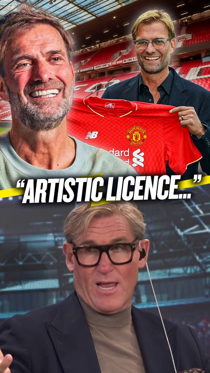 🤷‍♂️ "I thought David Moyes was always going to be the person!" 🧂 "There's a little bit of artistic licence... I'm gonna take some of that with a pinch of salt!" Simon Jordan has his doubts about Jurgen Klopp's story of rejecting #MUFC before joining #LFC! 🤔