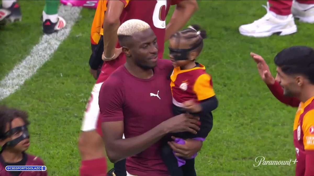 Victor Osimhen's kids wearing their daddy's facemask is too wholesome ❤️