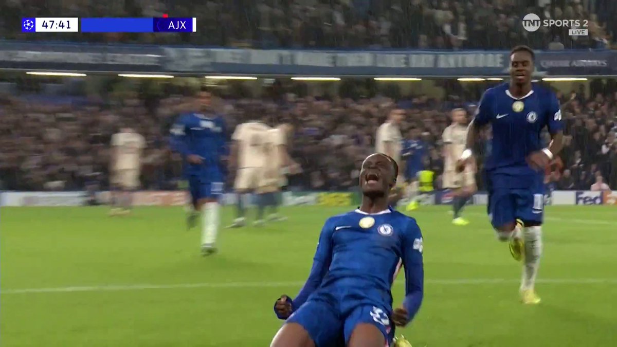 Tyrique George adds a fifth for Chelsea with his first #UCL goal 🔵 TNT Sports &amp; discovery+ UK