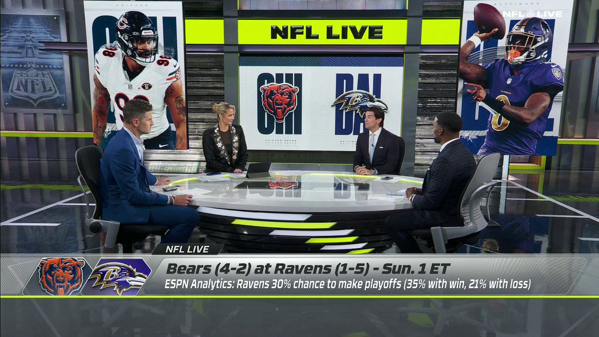 .Field Yates gives insight on the Ravens ahead of Week 8 against the Bears ✍️