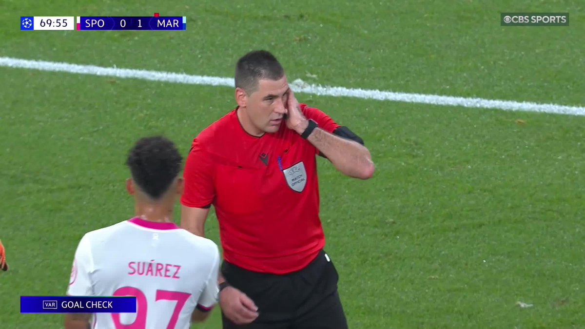 VAR drama in Lisbon 😳 Geny Catamo’s equalizes for Sporting CP stands after review 🟢