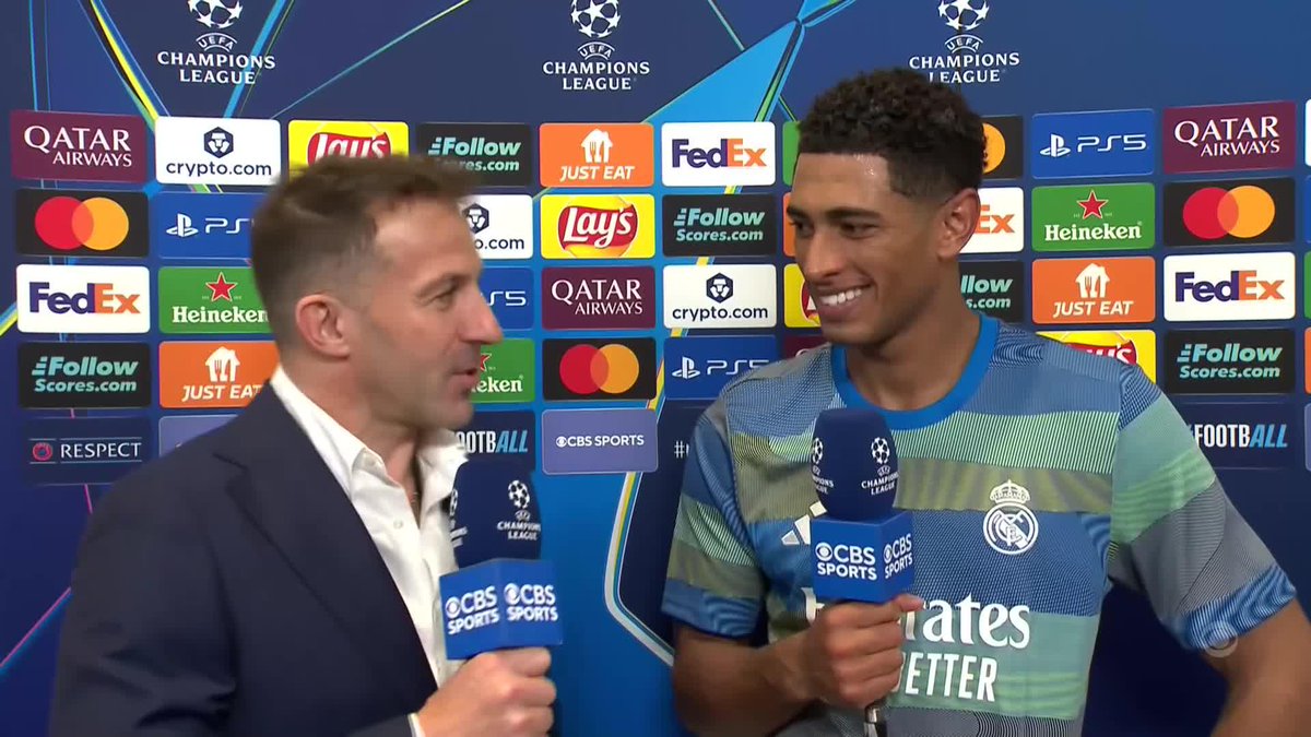 "I thought [Micah Richards] was the beautiful person." 🤣 Jude Bellingham on his biggest fan Big Meeks 🫶