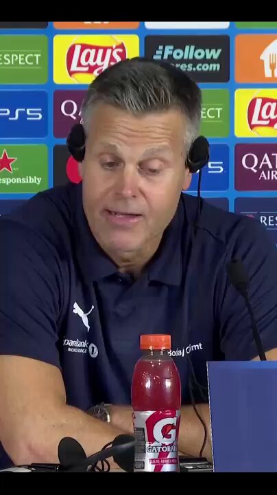 Bodo/Glimt Teknik Direktörü Kjetil Knutsen: "İnanılmaz bir atmosfer vardı. Taraftarlar harikaydı. Kulak tıkacı işe yaramadı ve bir süre sonra attım."
